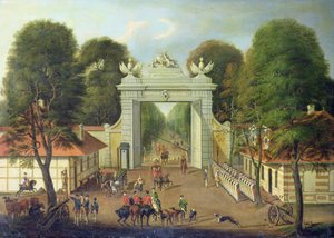 Sentinelle à la Jaegertor, Potsdam, vers 1735 - Dismar Degen